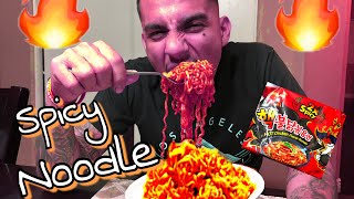 EXTREME SPICY NOODLE CHALLENGE 2x Spicy HILARIOUS PRANK ON WIFE [upl. by Lalittah621]