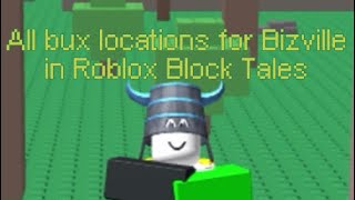 All bux locations for Bizville in Block Tales 💵 shorts roblox [upl. by Ehctav196]