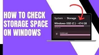 How to Check Storage Space on Windows 11 [upl. by Niltyak]