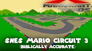 SNES Mario Circuit 3 biblically accurate  Mario Kart DS Custom Track [upl. by Adnohser]