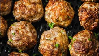 MAKING THE MEATBALLS FOR AIR FRYER [upl. by Custer]