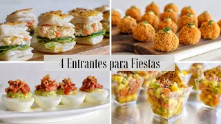 4 APERITIVOS Y ENTRANTES para Fiestas y Celebraciones  Tapas Variadas y Muy Originales  DarixLAB [upl. by Egidio]