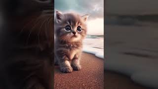 Stepdaddy Saves His Lil Kitten From Dinosaurs 💪🦖 cat cute aicats catstory viral funny [upl. by Sefton]