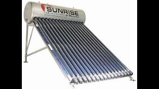 SUNRISE SOLAR WATER HEATER IN NEPAL  TRADE NEPAL [upl. by Arhsub]