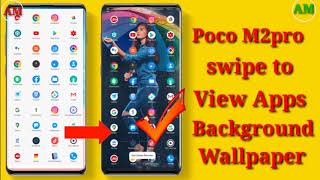 🔥Poco M2 🔥Poco M2pro Home Screen Swipe up To View Background Wallpaper Poco M2 Poco M2pro [upl. by Hnao]