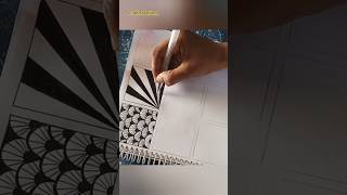 Zentangle patterns part 212  craftcreations asthetic viral shorts [upl. by Nadnerb]