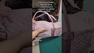 Weekender Travel Duffel Bag right in time for holiday travelers bag travel travelbag gift fyp [upl. by Jakoba939]