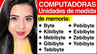 Computadoras  12 Unidades de medida de memorias CORRECTAS Kibibyte Mebibyte Gibibyte etc [upl. by Asia]