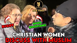 Brainwashed Christian Women Get Educated By Patient Muslim  Mansur  Speakers Corner [upl. by Renaud]