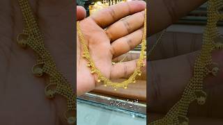 Gold mala set 18 gram 21k gold shortsvideo jewelry pakistani [upl. by Niras]