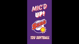 Central Florida Suns 12U Softball  MICd Up [upl. by Sontag]