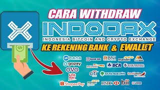 Cara Withdraw Indodax Ke Bank  Cara Withdraw Indodax Ke Rekening  Cara Tarik Saldo Indodax Ke Dana [upl. by Oakes]