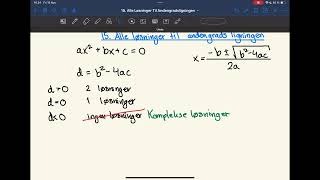 15 Alle løsninger til andengradsligningen [upl. by Acnoib]
