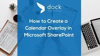 SharePoint Tips  How to Create a Calendar Overlay [upl. by Sherr]