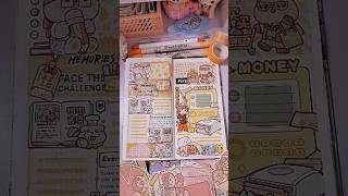 Making Kawaii Journal🍊Cute Orange Theme🛍asmr journal sticker journaling [upl. by Moriarty75]