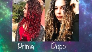 COME PASSARE DA ROSSO A BIONDO SENZA DECOLORAZIONE Uber Hair  Giuli Believe [upl. by Alleuqahs]