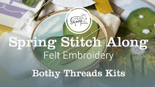 Join our spring Stitch Along and make a felt embroidery wall hanging [upl. by Sterrett]