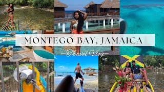 SANDALS MONTEGO BAY JAMAICA TRAVEL VLOG  Bamboo Raft Horseback Riding in ocean  more [upl. by Tod]