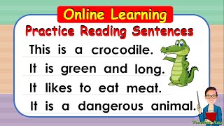 Practice Reading Sentences ll InstructionalIndependent READERS ll Grade 1 and Grade 2 [upl. by Arahc288]