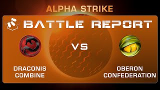 Alpha Strike Battle Report Draconis Combine vs Oberon Confederation [upl. by Alenoel889]