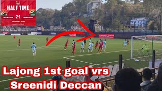 Shillong Lajong 1st goal vrs Sreenidi Deccan at Shillong Ileague Match [upl. by Acinorav653]