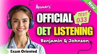 OET LISTENING TEST 10102024 oet oetexam oetnursing oetlisteningtest [upl. by Spindell662]