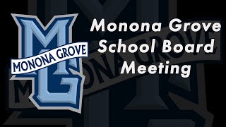 Monona Grove School Board Meeting  Wednesday May 8th 2024 [upl. by Phillipe]