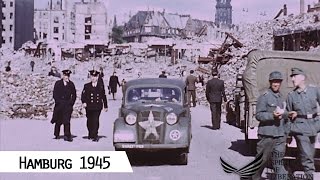 Hamburg  Liberation in 1945 in color and HD [upl. by Leontine]