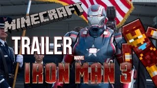 Iron Man 3 Trailer  Official Minecraft  HD [upl. by Anawyt]