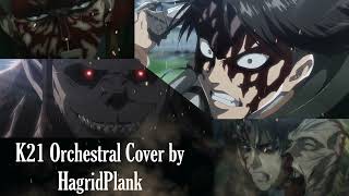 Attack on Titan  K21  Epic Orchestral Cover Levi vs Zeke Round 2 OST [upl. by Ahsikyw]