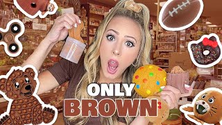 BROWN ONLY FIDGET SHOPPING CHALLENGE 🧸🍫🤎 [upl. by Gunning]