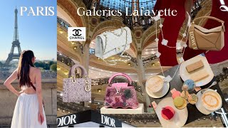 Paris Vlog Galeries Lafayette Luxury Shopping Chanel Van Cleef amp Arpels Dior Louis Vuitton Loewe [upl. by Eseenaj]