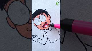 3 Unbelievable Painting Tips using Brush Pen 😱 ✒️ shorts [upl. by Alleinnad]