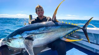 Monster Yellowfin Tuna Fishing [upl. by Hwang]