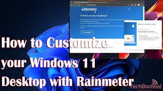 How to Customize your Windows 11 Desktop with Rainmeter [upl. by Htebazil]