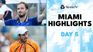 Medvedev Faces Norrie Murray amp Machac Clash  Miami 2024 Day 5 Highlights [upl. by Eked]