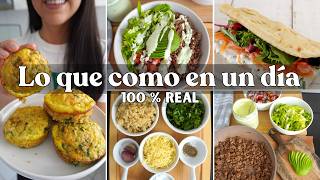 Todo lo que Como en un Día Menú Saludable Económico Real [upl. by Yalc]