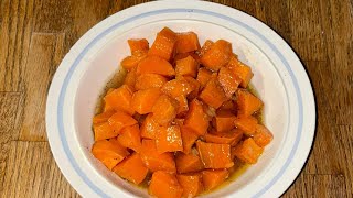 Southern Candied Yams  Momma Karen’s Stove Top Candied Yams  Ellen’s Thanksgiving Series 🍠 [upl. by Elylrac]