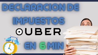 UBER ImpuestosDECLARACIÓN EN 6 MINUTOS2024 [upl. by Alda833]