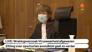 Uitspraak Viruswaarheid kort geding avondklok rechtspraak  livestream [upl. by Oigroig]