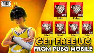 GET 8100UC FROM PUBG MOBILE FOR FREEE  NEW UC EVENTS  TRICK FOR UC  PUBGM [upl. by Hsetirp]