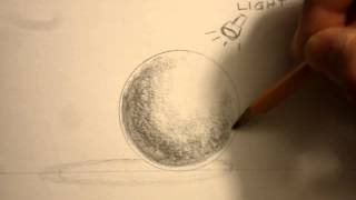 Sphere shading with no 2 pencil demo [upl. by Annaitsirhc]