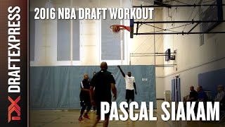 Pascal Siakam 2016 PreDraft Workout  DraftExpress Exclusive [upl. by Eikkin677]