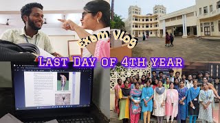 My first Exam Vlog  PharmD Student at Annamalai University  last day of 4th year [upl. by Terena]