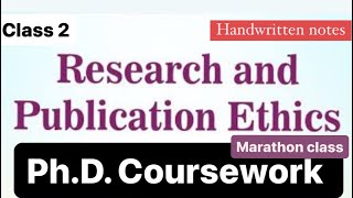 PhD Coursework exam  Research and publication ethics notes Phd coursework examResearch ethics [upl. by Cherianne]