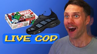 LIVE COP Nike Air Max SNDR amp Unboxing Topps Chrome Marvel [upl. by Keyes649]