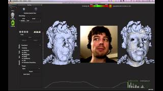 faceshift studio tutorial part 44 tracking  display [upl. by Yorke]