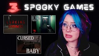 3 SPOOKY GAMES 18  Lets Play Lurking Darkness Deppart Prototype Cursed Baby [upl. by Slifka356]