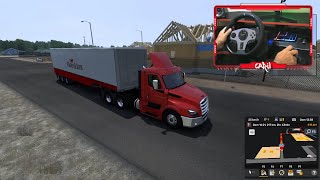 Freightliner C Day Cab  D Contêineres IBC  American Truck Simulator  PXN V9  pxnv9 gameplay [upl. by Smada]