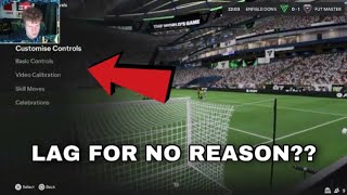 How to FIX Gameplay Lag in EA FC 24 [upl. by Mokas]